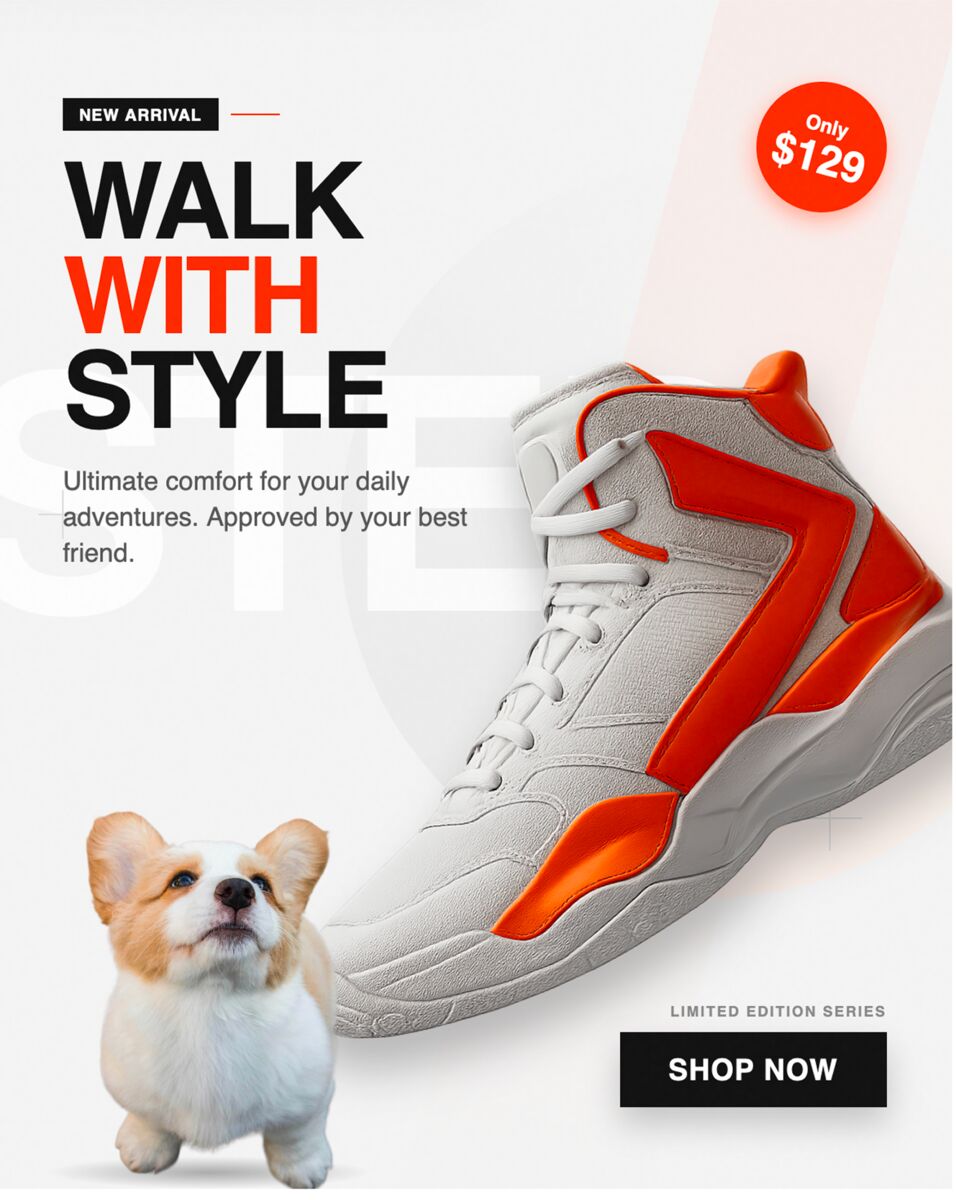 AI-generated poster and ad design example 2
