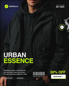 AI-generated poster and ad design example 6